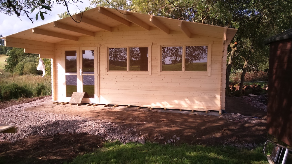 The Completed Installation Of The Gijs Log Cabin