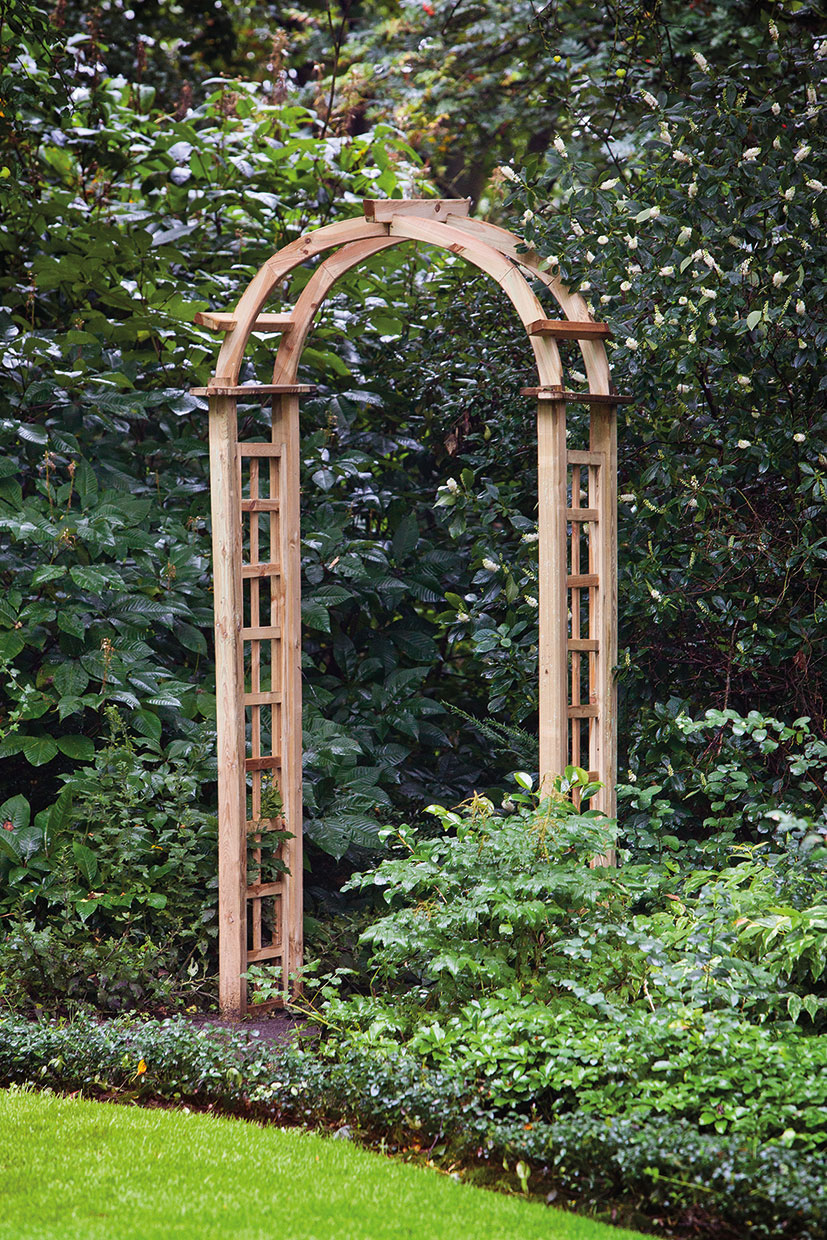 vegetable garden arch trellis